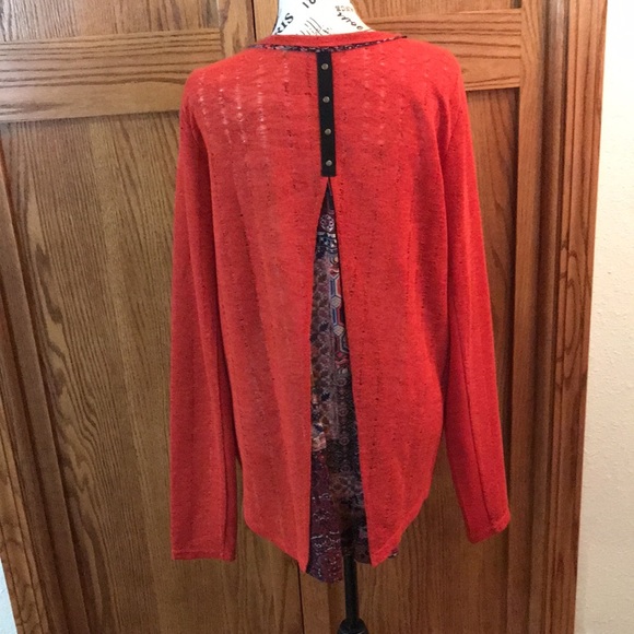Miss Me Rust Embellished Boho High Low Cardigan - Picture 5 of 12